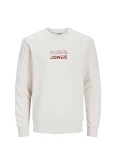 Кремовый мужской свитшот с круглым вырезом Jack &amp; Jones