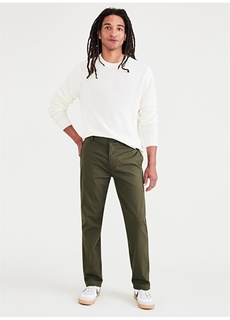 Зеленые мужские брюки Slim Leg с нормальной талией Dockers
