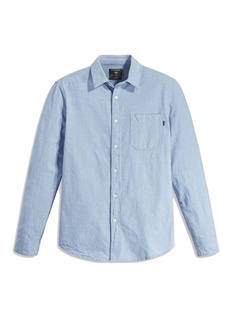 Синяя мужская рубашка с воротником рубашки Dockers