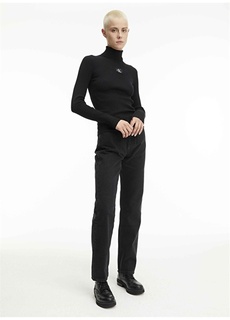 Водолазка обычный однотонный черный свитер женский Calvin Klein Jeans