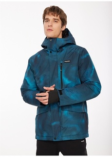 Разноцветная мужская лыжная куртка с капюшоном Discovery Expedition