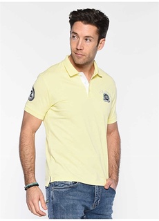 Желтая мужская футболка-поло с воротником-поло Ecko Unlimited