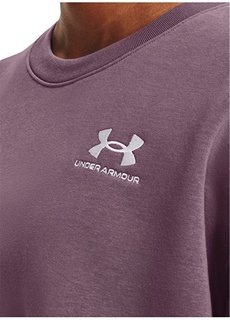 Фиолетовый женский свитшот с круглым вырезом Under Armour