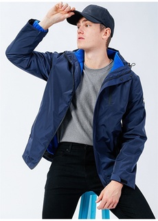 Темно-синее мужское пальто Aeropostale