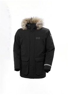 Черное мужское пальто Helly Hansen