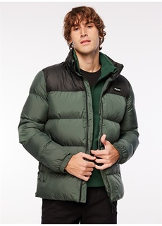 Темно-зелено-черное мужское пальто с капюшоном Discovery Expedition