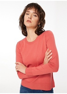 Женский свитер стандартного кроя с круглым вырезом Sisley