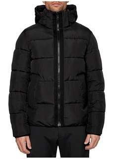 Черное мужское пальто Calvin Klein