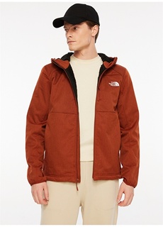 Красное мужское пальто с капюшоном и карманами The North Face