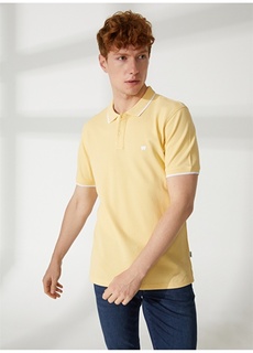 Желтая мужская футболка с воротником-поло Wrangler