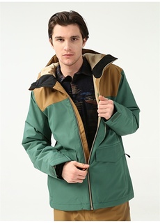 Зеленая мужская лыжная куртка Billabong