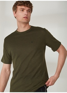 Мужская футболка цвета хаки с круглым вырезом Wrangler