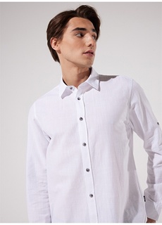 Белая мужская рубашка Lee