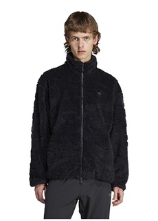 Черное мужское пальто с воротником-стойкой Adidas