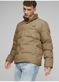 Кремовое мужское пальто Regular Fit с воротником-стойкой Puma