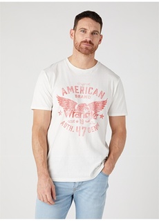 Белоснежная мужская футболка с круглым вырезом Wrangler