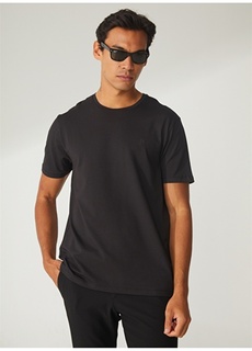 Черная мужская футболка с круглым вырезом Beymen Business