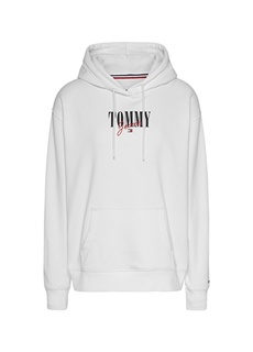 Белая женская толстовка с воротником с капюшоном Tommy Jeans