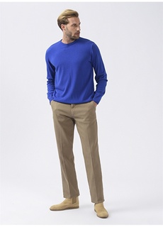 Норковые мужские брюки с нормальной талией и трубкой, комфортный покрой Beymen Business Privé