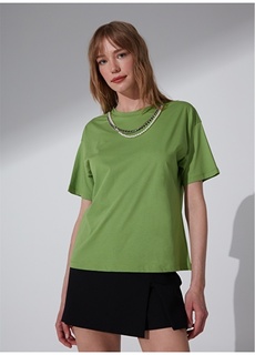 Зеленая женская футболка NGSTYLE