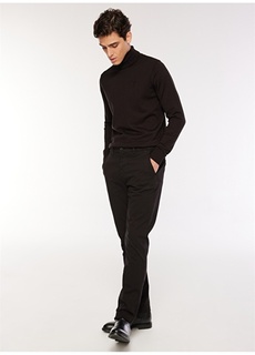 Черные мужские брюки чинос с нормальной талией и узкими штанинами Fabrika ФАБРИКА
