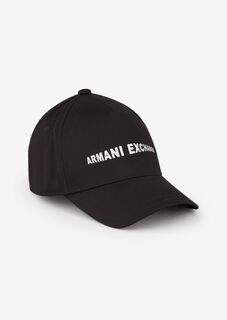 Бейсболка из хлопкового твила Armani Exchange, черный