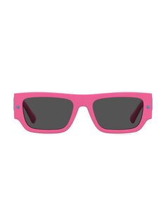 Прямоугольные солнцезащитные очки 53 мм Chiara Ferragni, розовый