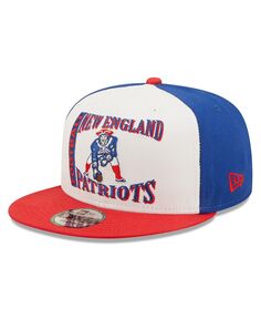 Мужская бело-красная кепка New England Patriots Retro Sport 9FIFTY Snapback New Era