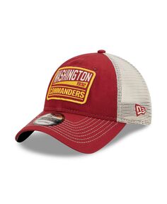 Мужская бордовая кепка Washington Commanders Devoted Trucker 9TWENTY Snapback New Era