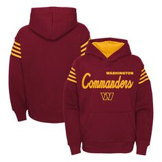 Молодежный пуловер с капюшоном Washington Commanders бордового цвета The Champ Is Here Outerstuff