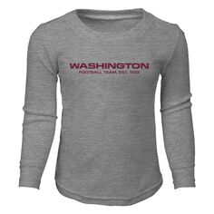 Молодежный комплект для сна с футболкой и брюками с длинными рукавами и брюками футбольной команды Вашингтона Хизер Серый Outerstuff
