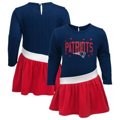 Платье-туника из трикотажа New England Patriots Heart To Heart для девочек темно-красного цвета Outerstuff