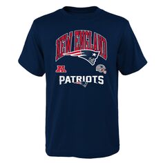 Официальная деловая футболка Youth Navy New England Patriots Outerstuff