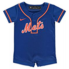 Официальный комбинезон из джерси Nike Royal New York Mets для новорожденных и младенцев Nike
