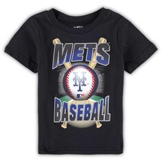 Черная футболка для малышей New York Mets Special Event Outerstuff