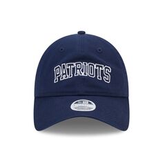 Женская регулируемая шляпа New Era Navy New England Patriots Collegiate 9TWENTY New Era