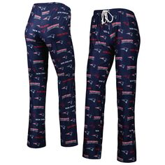 Женские спортивные темно-синие брюки New England Patriots с прорывными трикотажными брюками Unbranded