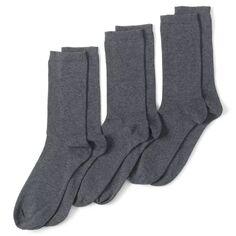 Женские однотонные носки с бесшовным носком Land End, 3 упаковки Lands&apos; End