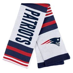 Женская одежда от Erin Andrews Жаккардовый полосатый шарф New England Patriots Unbranded