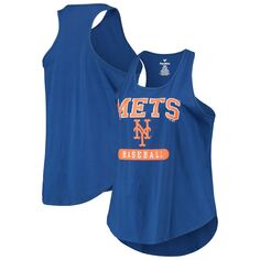 Женская майка больших размеров Royal New York Mets с борцовской спиной Unbranded