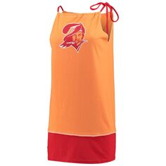Женская жареная одежда оранжевого цвета Tampa Bay Buccaneers, экологически чистое винтажное платье-майка Unbranded