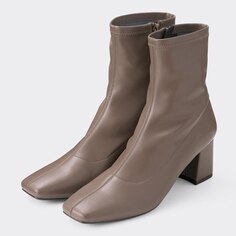 Ботинки на ультра-эластичном каблуке GU, коричневый