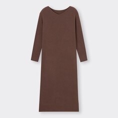 Платье для отдыха в рубчик +E GU, коричневый