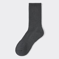 Стильные носки в рубчик с подогревом GU, серый