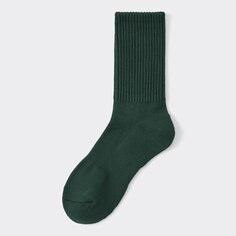 Стильные носки в рубчик с подогревом GU, зеленый