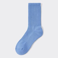 Стильные носки в рубчик с подогревом GU, синий