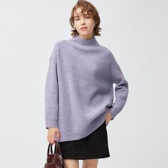 Большой свитер с высоким воротником Puffy Touch GU, фиолетовый