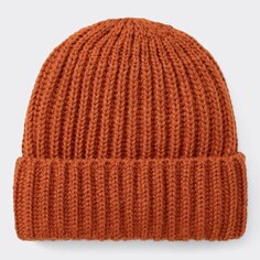 Стильная шапка с подогревом GU, оранжевый