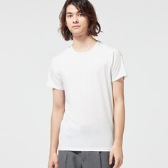 Стильная футболка с круглым вырезом GU, белый
