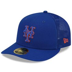 Мужская облегающая кепка New Era Royal New York Mets 2022 с низким профилем 59FIFTY